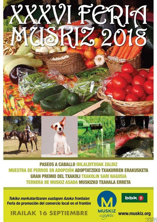 Cartel de la Feria de Muskiz 2018