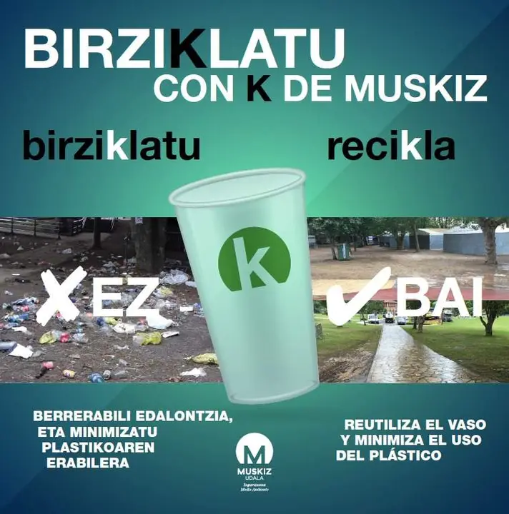 Bajo el lema Birziklatu con K de Muskiz