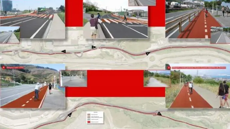 Bidegorri entre Santurtzi y Zierbana